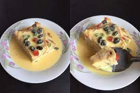 Puding roti milo siap dinikmati. Resepi Puding Roti Kukus Dengan Sos Kastard Lemak Berkrim Iluminasi