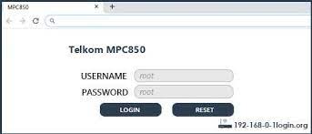 Now enter the default username and password of your router by accessing the admin panel. Telkom Mpc850 Default Username Password And Default Router Ip