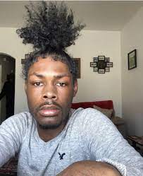 Ponytail Curly Curlyhair Hair Hairgrowth Melanin Melaninpoppin Handsome Guys Malemodel Males Boys Mens Hairstyles Man Ponytail Long Hair Styles Men