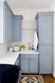 The Best Blue Gray Paint Colors Life On Virginia Street Blue Kitchen Cabinets Blue Cabinets Laundry Room Inspiration