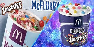 Learned that frozen smarties are way too hard to be in ice cream. What A Smarties Idea Mcdonald S Is Bringing Back Smarties Mcflurry