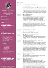 Instructional Designer Resume Samples And Templates Visualcv