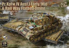 Border BT-025 135 German Pz.Kpfw.IV Ausf.J EarlyMid & Rail Way Flatbed  Ommr | eBay