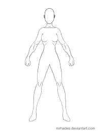 Template Human Body Drawing Body Drawing Body Outline