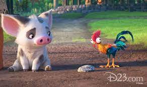 Pua The Pig Anf Heihei The Rooster Moana Movie Disney Moana Disney Sidekicks