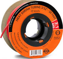 Heat Shrink Tubing Roll - 3:1 Shrink Ratio - Black - 50 Ft