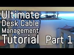 Desk Cable Management Guide Part 1 With Ikea Signum Cable Management Desk Desk Organization