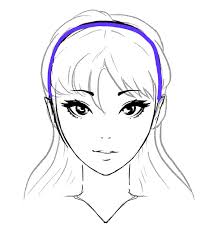 By sakimichan (anime face drawing). How To Draw Anime Girl Hair For Beginners 6 Examples Gvaat S Workshop