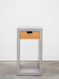 Kolo Timber And Concrete Side Table Side Table Concrete Furniture Cement Furniture