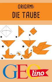 Wir Zeigen Euch Wie Ihr Eine Taube Aus Papier Falten Konnt Origami Basteln Taube Bastelnmitpapier Origami Papier Falten Origami Vogel
