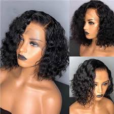 Be careful when cutting close to the hairline and make sure you don't cut actual hair. 13x6 Lace Front Wig Natural Wavy Curly Deep Part Human Hair Wigs With Baby Hair Short Cut Lace Front Bob Wigs For Black Women Natural Wavy Glueless Wig 10 Inch Buy Online In