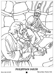 Paul and silas in prison coloring page. Pin On Apostle Paul
