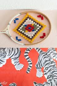 Heaven and earth designs : Inspired By Wes Anderson Diy Vintage Tennis Racket Wall Hangings The Gathered Home
