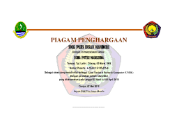 Check spelling or type a new query. Doc Piagam Penghargaan Nilai Tertinggi Restu Febriana Academia Edu