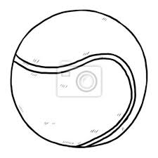 Nach den offiziellen regeln muss ein tennisball zwischen 56,7 g und 58,5 g schwer sein und einen durchmesser von 6,54 cm bis 6,86 cm besitzen. Tennisball Leinwandbilder Bilder Tennis Freihandig Schwarz Weiss Myloview De
