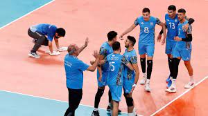 El equipo argentino de voleibol masculino golpea el bache y golpea estados unidos al cierre del grupo b de la juegos olímpicos. Pivmqz3p Jo8fm