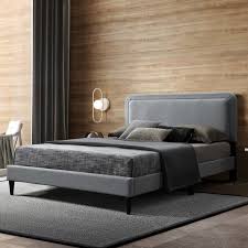 Buy Sienna Queen-Sized Bed, Grey - 150x200 cm Online in UAE (Save 25%) -  Homes r Us