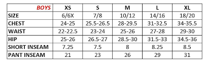 Boy Scout Uniform Pants Size Chart Reasonable Size Chart For