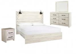 Cambeck queen panel bedroom set in whitewash. Cambeck King Panel Bedroom Set Ivan Smith Furniture