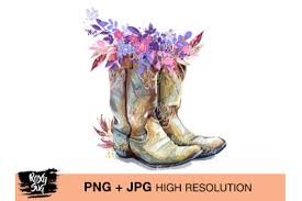 You can print and download the great 19 watercolor cowgirl boots with flowers clipart collection for free. Cowgirl On All Category Thehungryjpeg Com