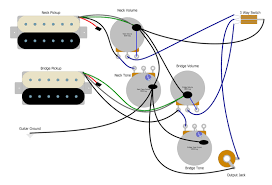 An initial look at a circuit diagram could be complicated, yet if you can review a train map, you could read schematics. Les Paul Three Way Switch Wiring Basic Guitar Electronics Humbucker Soup