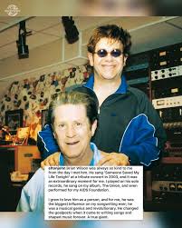 MUCH - Elton John shares a photo and some kind words for Brian Wilson today after his passing❤️ Via @eltonjohn | Facebook
