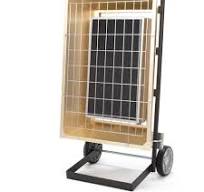 TPI Fostoria® FSP Portable Electric Infrared Heater, 6500W, 240V, 20"L x  17-1/2"W x 45"H, Gold