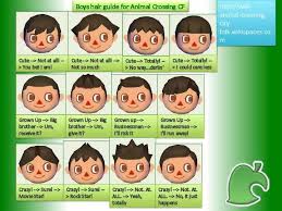 This chart will show how to answer those questions to get the hair that you want. Animal Crossing New Leaf Hair Color Guide Liptutor Org