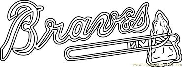 It match takes place on a sandy ground surrounded by grass. Atlanta Braves Logo Coloring Page For Kids Free Mlb Printable Coloring Pages Online For Kids Coloringpages101 Com Coloring Pages For Kids