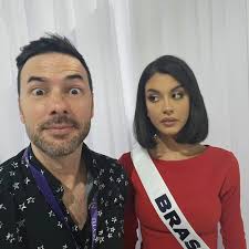 American TV Writer Nick Teplitz with some of our #MissUniverse2024 Beauties