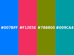 Conversion of this color for each color space representation. Converting Colors Hex 007bff