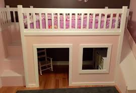 How to construct of loft beds, title: Playhouse Loft Bed With Stairs And Slide Ana White