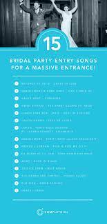 The best bridal party entrance songs. 15 Songs For A Massive Bridal Party Entrance Into Your Wedding Reception Here S Some Ideas To Sta Wedding Ceremony Songs Wedding Songs Reception Wedding Songs