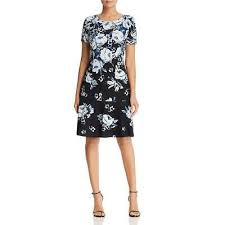 Karl Lagerfeld Womens B W Party Floral A Line Cocktail Dress