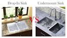 Undermount vs drop in sink