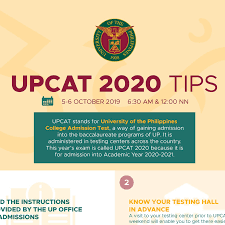 Check the up website for announcements and posting of posting of upcat result between march and april 2018. Infographic Tips For Upcat 2020 Examinees University Of The Philippines System Website