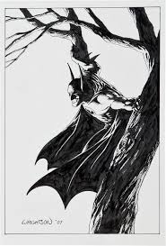 Artwork Batman Comic Art Black And White The Bristol Board Original Batman Illustration By Bernie Wrightson Bernie Wrightson Batman Illustration Comics Artwork