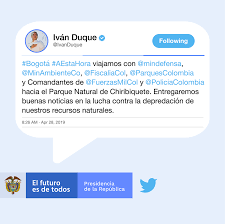 Es el jefe de estado y gobierno, suprema autoridad administrativa de colombia y jefe supremo de las fuerzas militares. Facebook