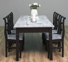 Our dining room chairs, antique balloon back chairs we snagged at an auction, are on their last legs. Casa Padrino Country Style Dining Room Furniture Set Antique White Black 1 Dining Table 6 Dining Chairs Solid Wood Dining Room Furniture Country Style Furniture