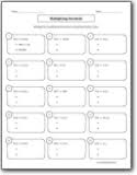 5th grade multiplying decimals worksheets, including multiplying decimals by decimals, multiplying multiplication of decimals. Decimal Multiplication Worksheets