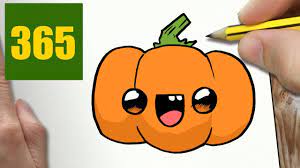 How To Draw A Pumpkin Cute Easy Step By Step Drawing Lessons For Kids Drawing Lessons For Kids Step By Step Drawing Drawing Lessons