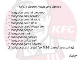 An Evening Meal Kfc Secret Recipe Revealed
