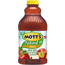 Mott S Natural 100 Apple Juice 64 Fl Oz Walmart Com In 2020 Organic Apple Juice Apple Juice Motts
