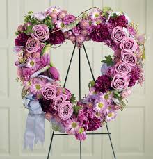 Original sympathy flower arrangement, casket saddle, funeral wreath, memorial arrangements by yukiko: Ftd Heartfelt Sympathies Wreath Flower Patch