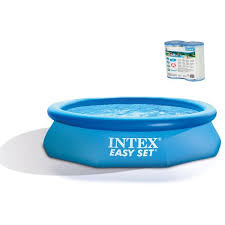 Intex 10ft X 30in Easy Set Above Ground Round Inflatable Swimming Pool And Pump Wish Inflatable Swimming Pool Easy Set Pools Above Ground Swimming Pools