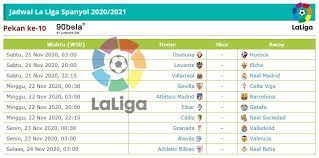 La Liga Match Day Ke 10 Spanyol Sepak Bola