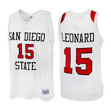 Twitter user @captmaverick85 posted a video of a kawhi leonard jersey being hung from a stairwell, and the post has been viewed nearly 1.2 million times! Shopaztecs Kawhi Leonard 15 Basketball Jersey