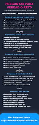 Maybe you would like to learn more about one of these? Las 94 Mejores Preguntas Para Jugar A Verdad O Reto