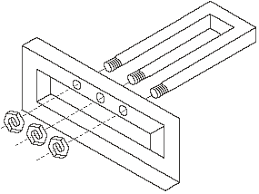 Dit Is Een Constructie Van Een Pen Gat Verbinding Omdat Het Constructionaal Is En Je Het Met Een Pen In Een Gat Drukt Dibujos