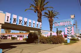 Pink Motel Sun Valley Ca Motel Los Angeles Pool Signs Pink Cafe